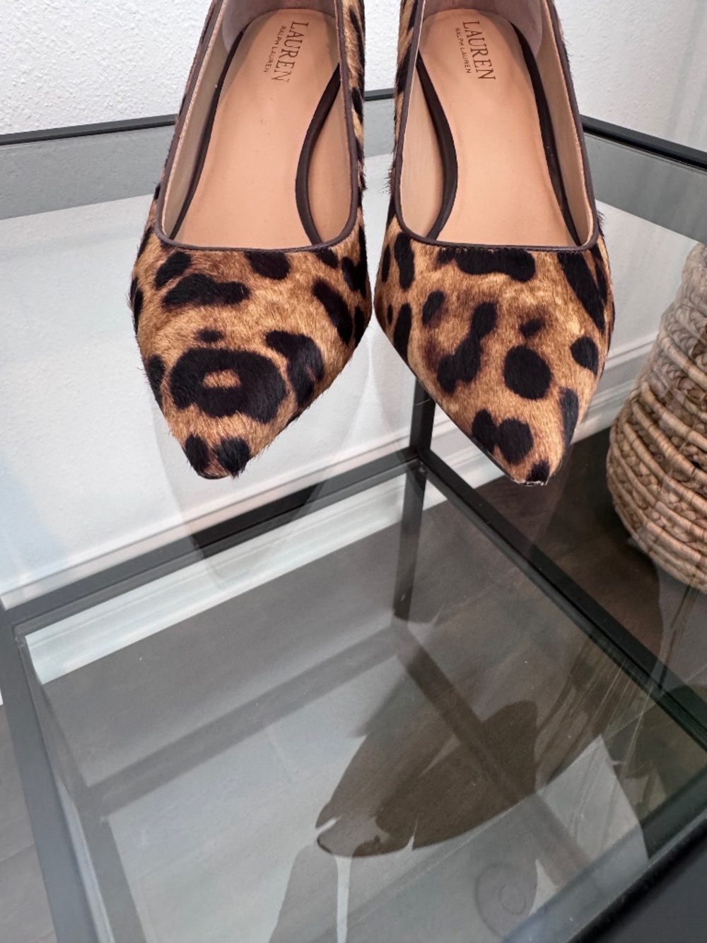 LAUREN RALPH LAUREN Woman’s Lanette Leather Calf Hair Pump Size 7.5 NWOB - Picture 5 of 13